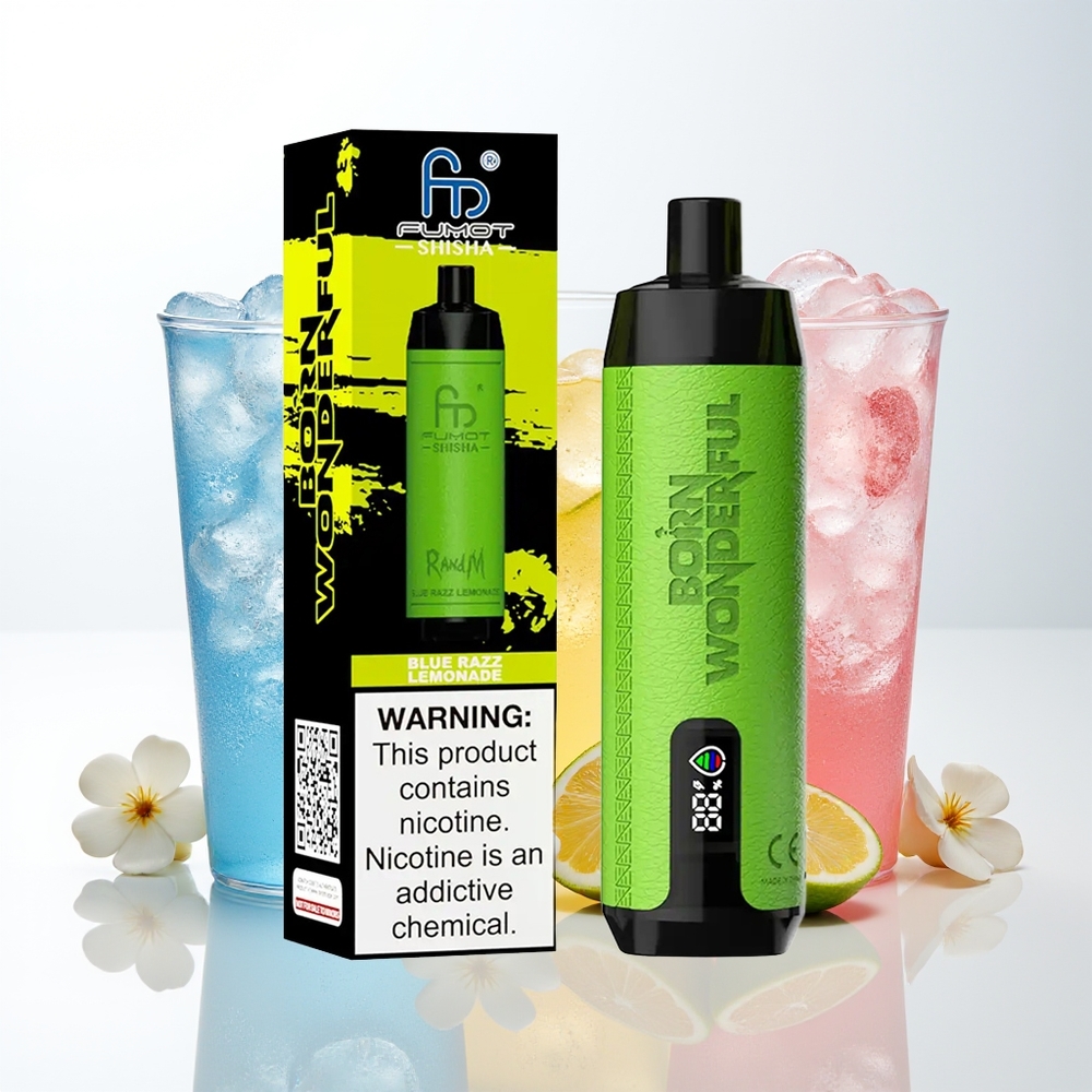 RandM Fumot Shisha 10000 Blue Razz Lemonade Mesh 0.6ohm