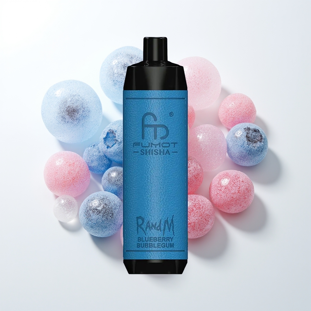 RandM Fumot Shisha 10000 Blueberry Bubblegum LED Mesh