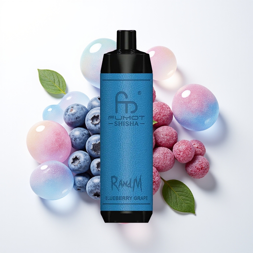 RandM Fumot Shisha 10000 Blueberry Grape Type-C Mesh