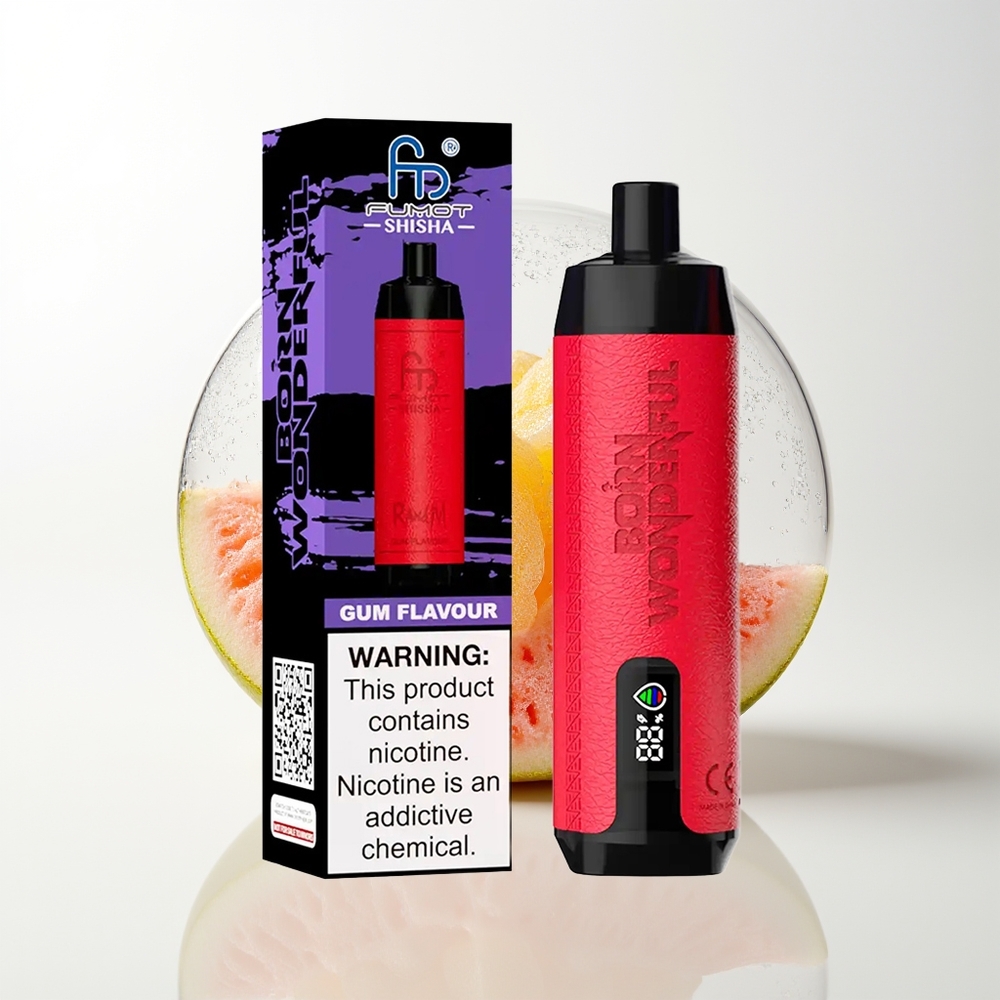 RandM Fumot Shisha 10000 Gum Flavour LED Mesh