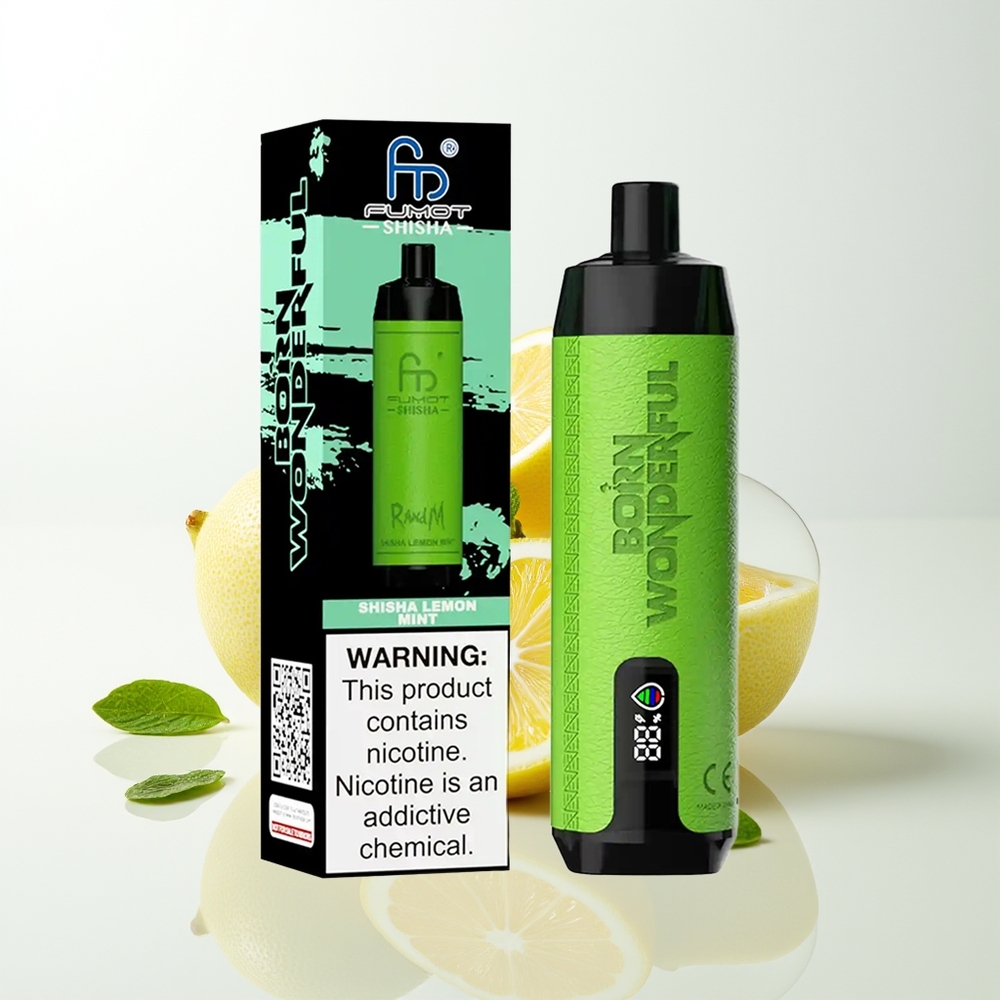 RandM Fumot Shisha 10000 Lemon Mint Mesh 0.6ohm
