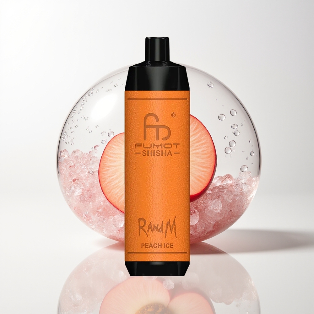 RandM Fumot Shisha 10000 Peach Ice 18ml Mesh