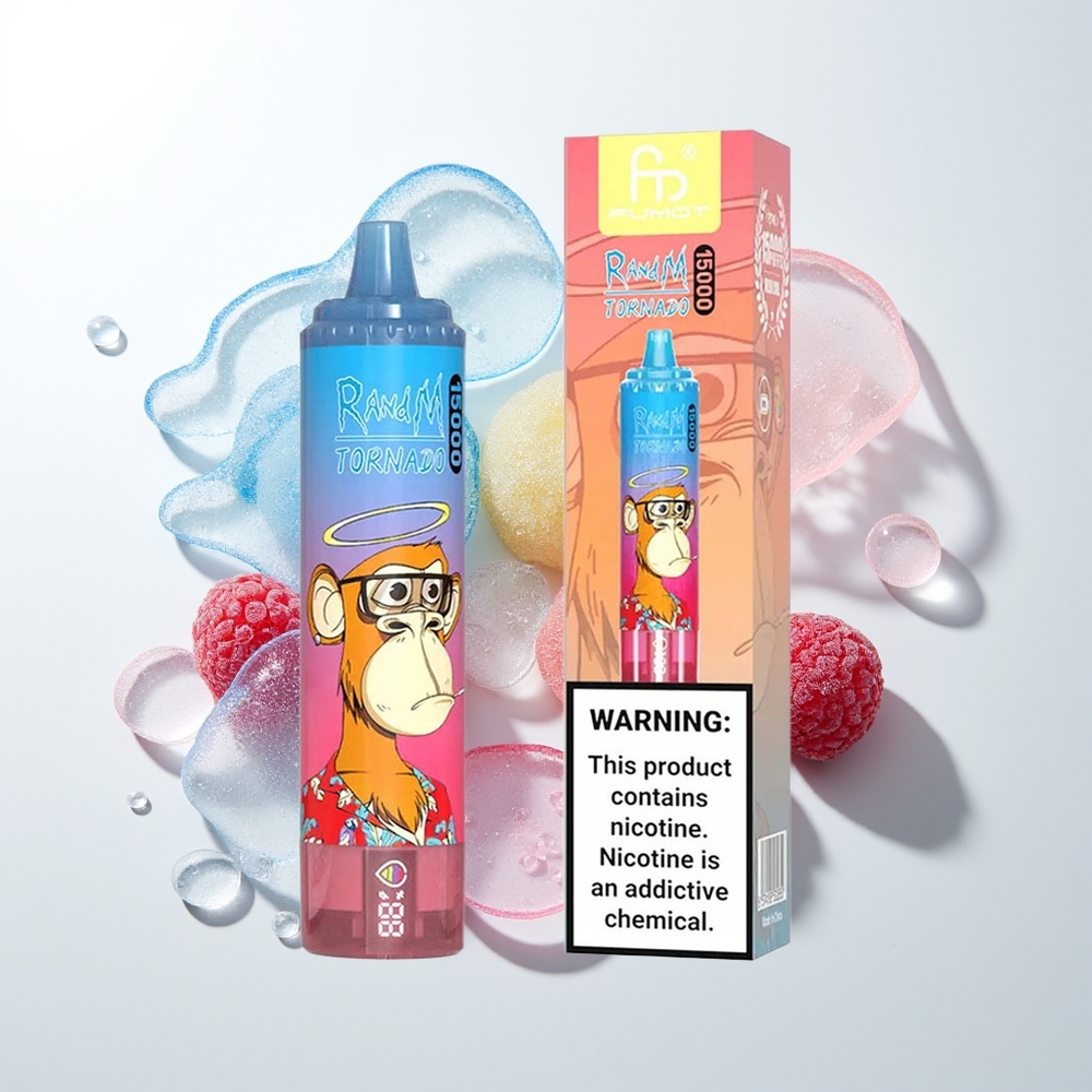 RandM Fumot Tornado 15000 Blue Razz Cherry Mesh 25mL