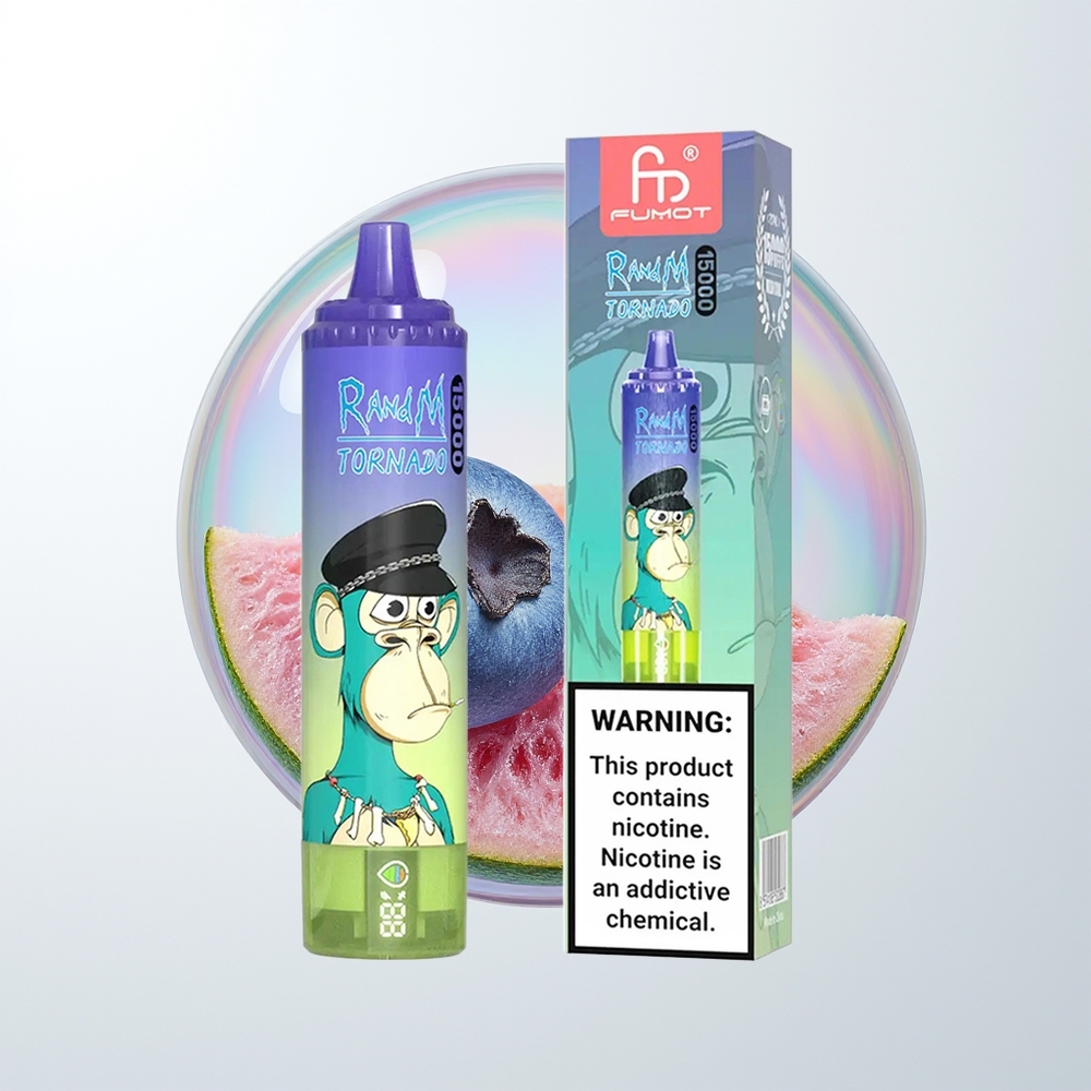 RandM Fumot Tornado 15000 Blueberry Bubble Gum Mesh 25ml