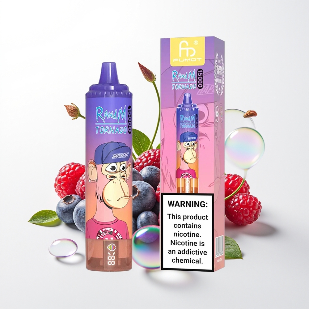 RandM Fumot Tornado 15000 Blueberry Cherry Cranberry Mesh 25ml