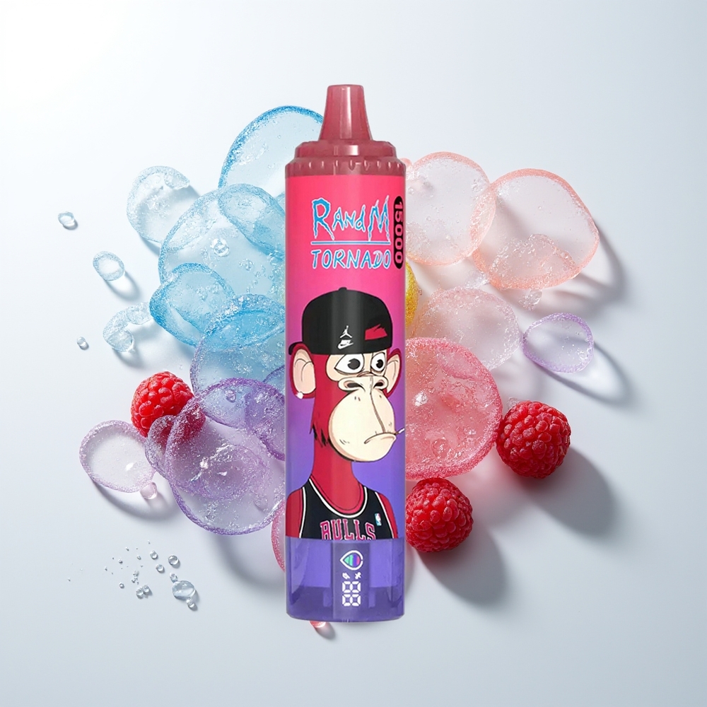 RandM Fumot Tornado 15000 Blueberry Raspberry Mesh LCD