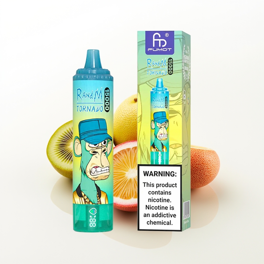 RandM Fumot Tornado 15000 Kiwi Passion Fruit Guava Mesh 25ml