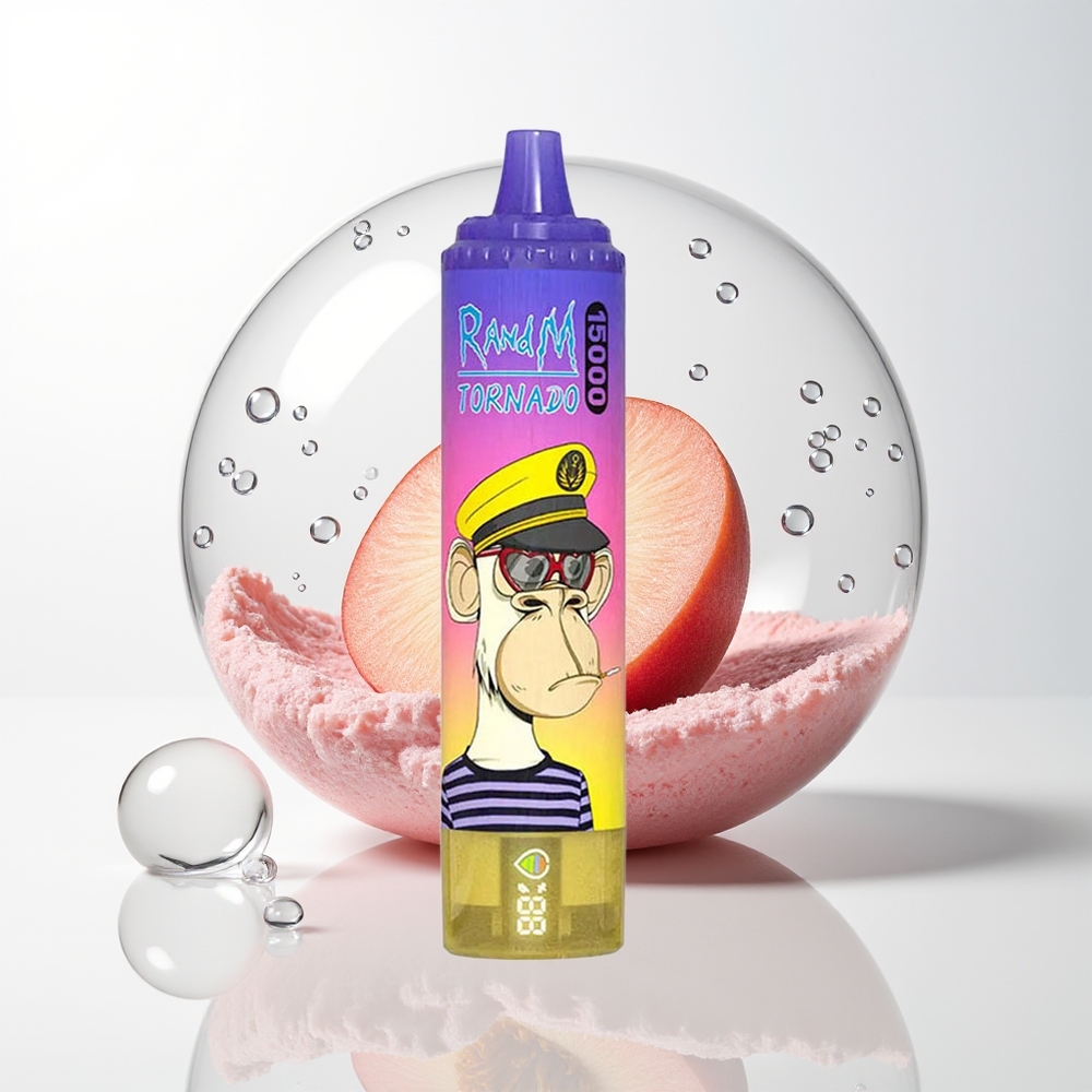RandM Fumot Tornado 15000 Peach Blueberry Candy Mesh 850mAh