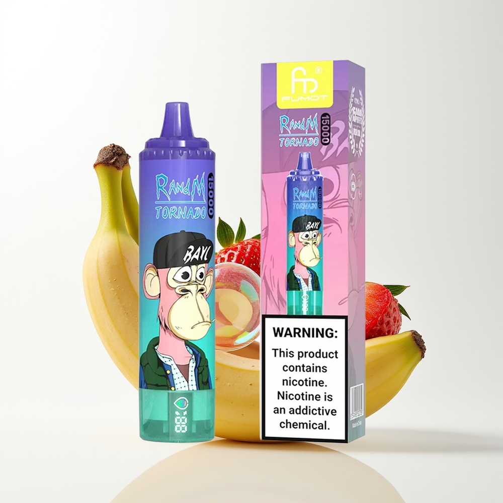 RandM Fumot Tornado 15000 Strawberry Banana Mesh 25ml