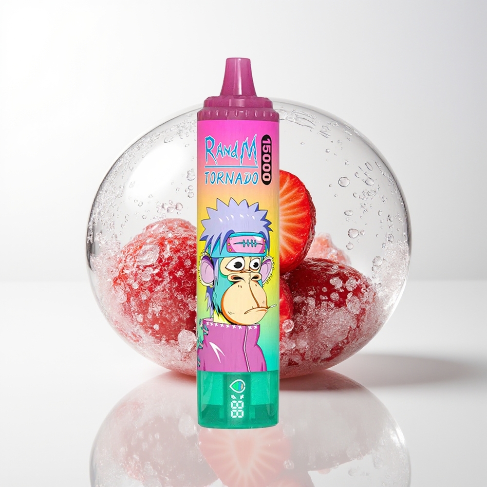RandM Fumot Tornado 15000 Strawberry Ice Mesh 25ml