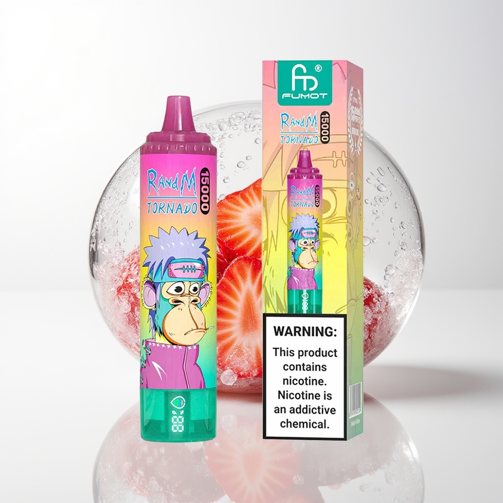 RandM Fumot Tornado 15000 Strawberry Ice Mesh 25ml
