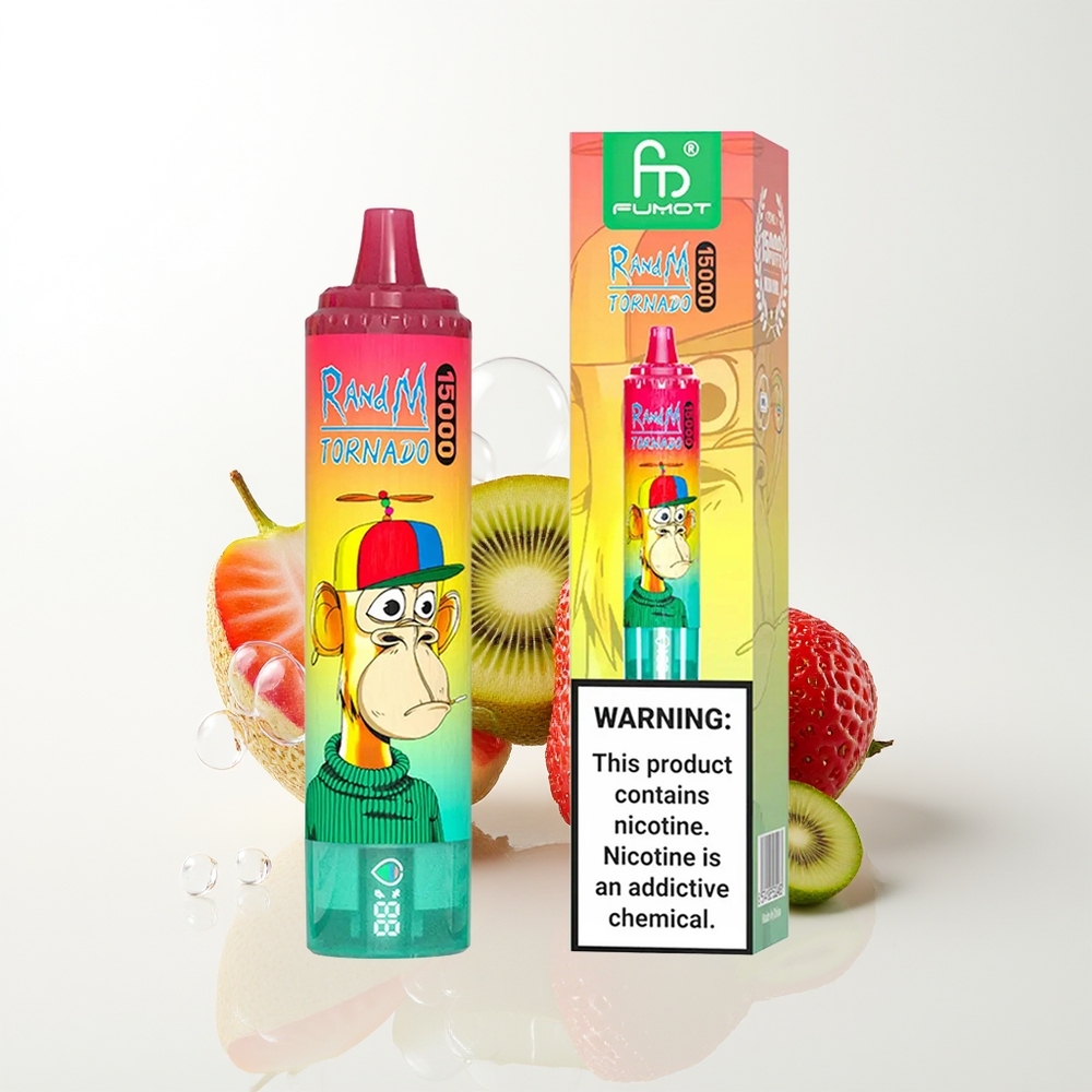 RandM Fumot Tornado 15000 Strawberry Kiwi 25ml Mesh