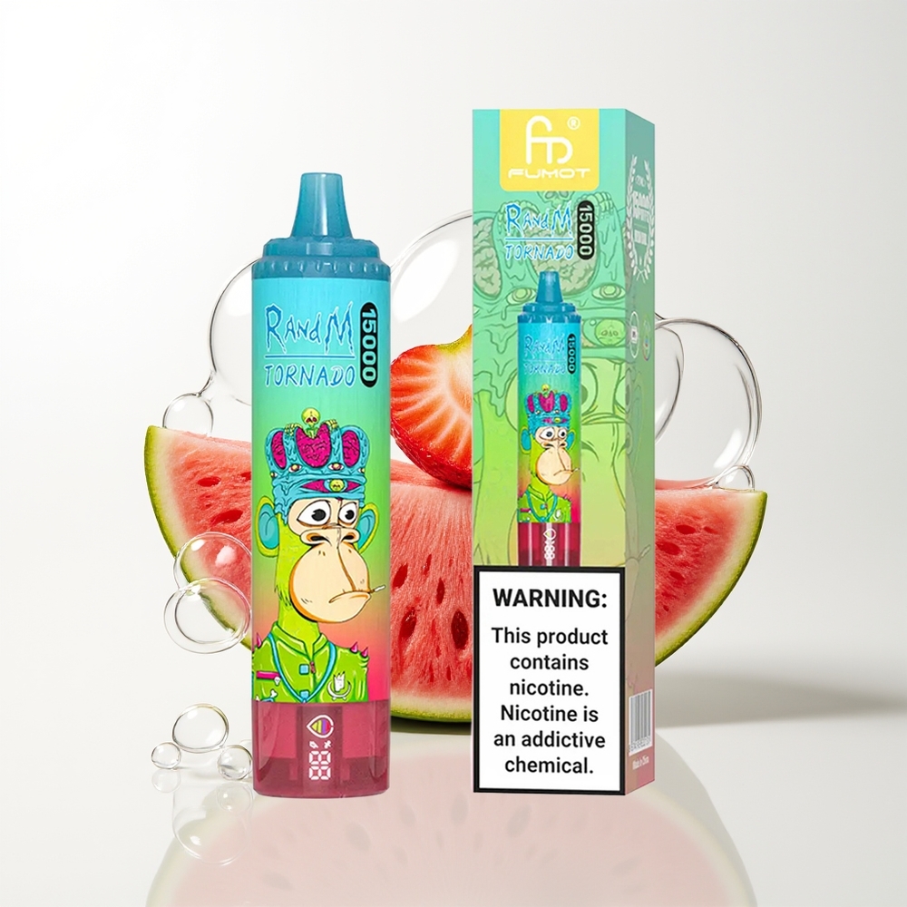 RandM Fumot Tornado 15000 Strawberry Watermelon Mesh Rechargeable