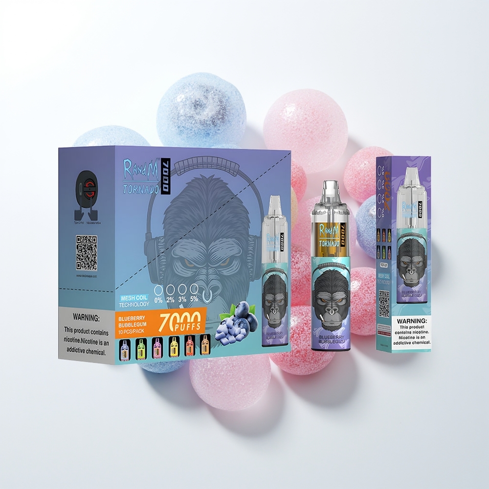 RandM Fumot Tornado 7000 Blueberry Bubblegum Mesh