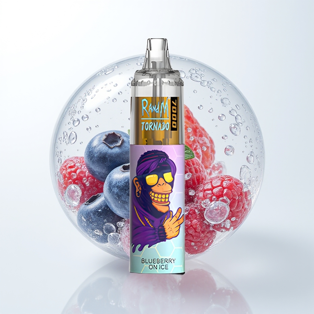 RandM Fumot Tornado 7000 Blueberry On Ice with Mesh & RGB