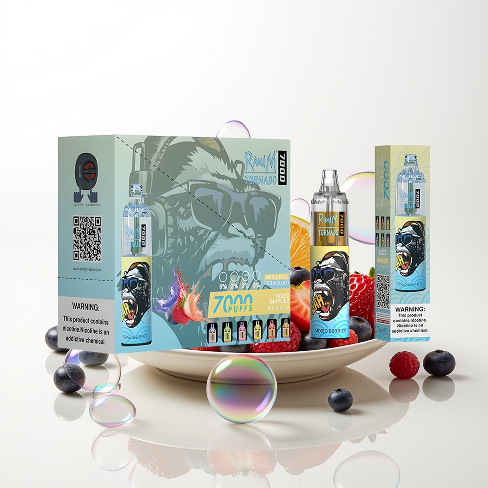 RandM Fumot Tornado 7000 Mixed Berries Mesh Coil Disposable Vape