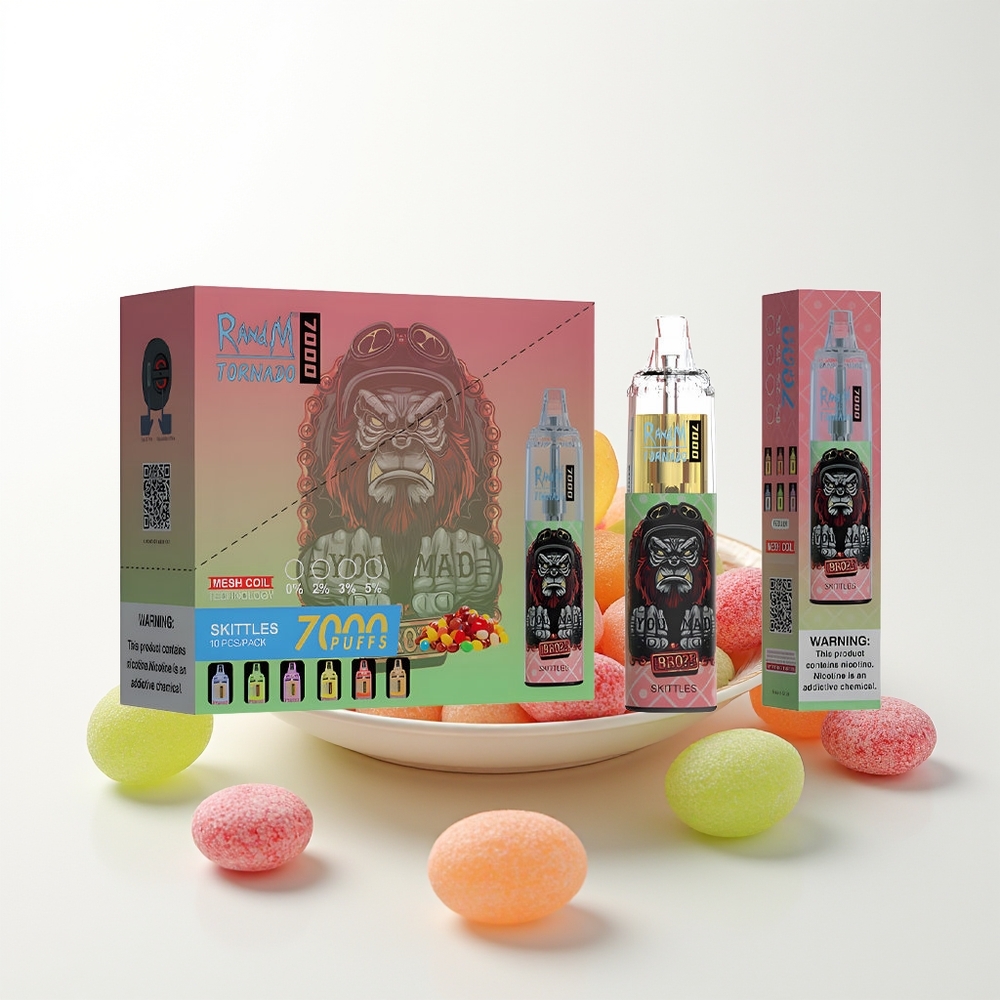 RandM Fumot Tornado 7000 Skittles Mesh Light