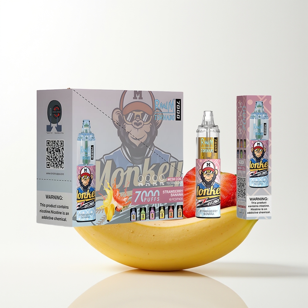 RandM Fumot Tornado 7000 Strawberry Banana Mesh Coil
