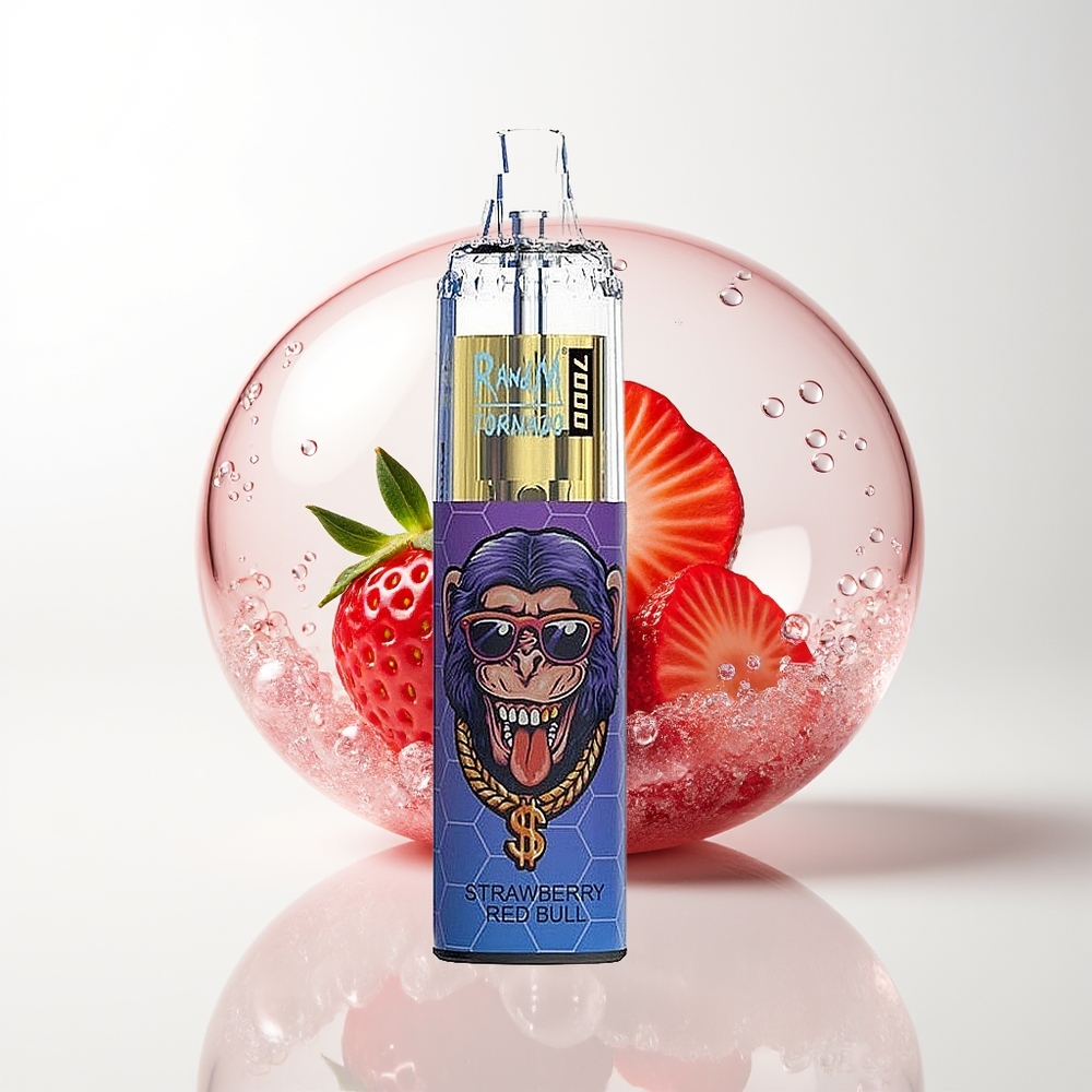 RandM Fumot Tornado 7000 Strawberry Red Bull Mesh