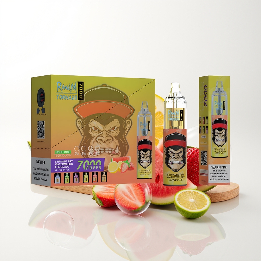 RandM Fumot Tornado 7000 Strawberry Watermelon Lemonade Mesh Coil