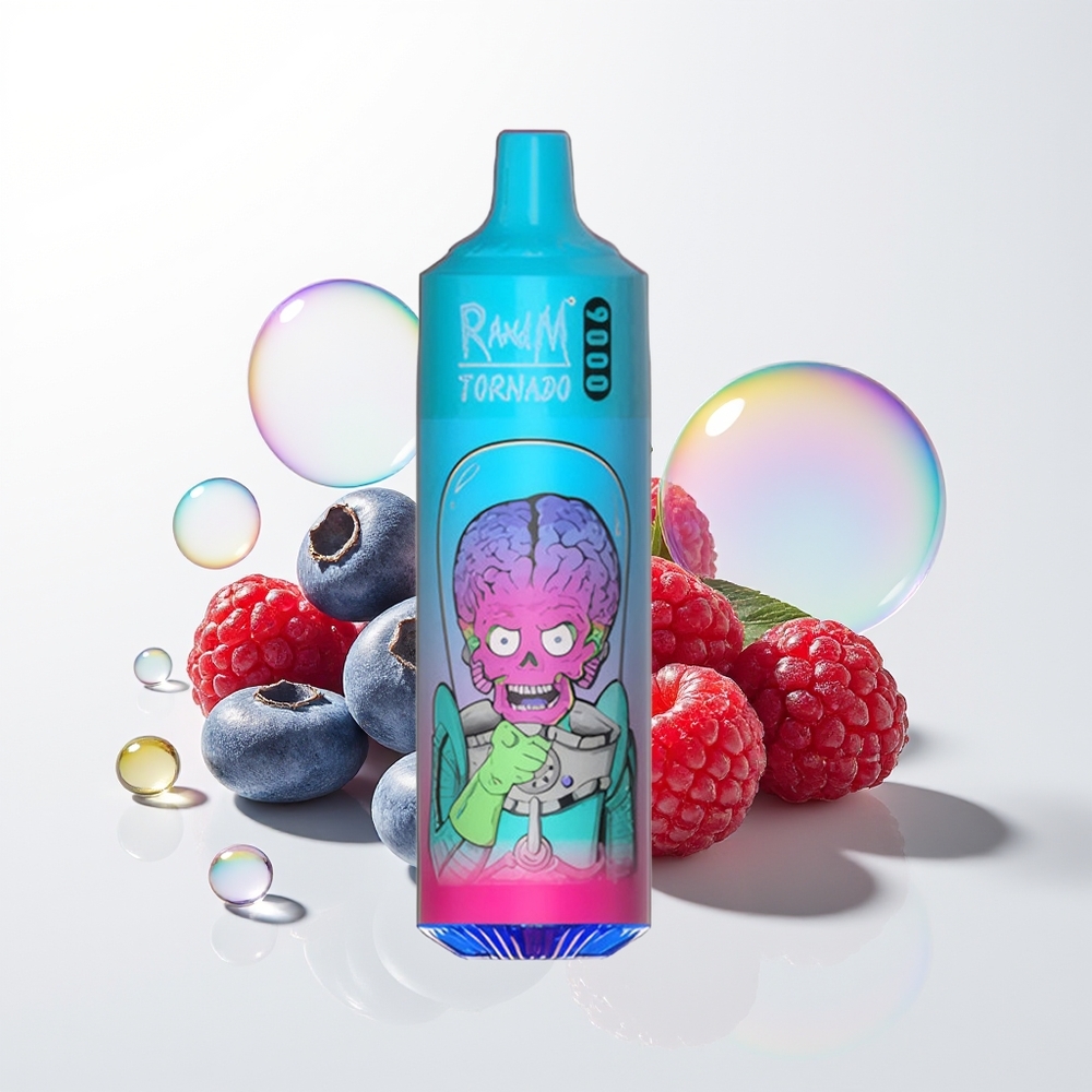 RandM Fumot Tornado 9000 Blueberry Raspberry Mesh RGB