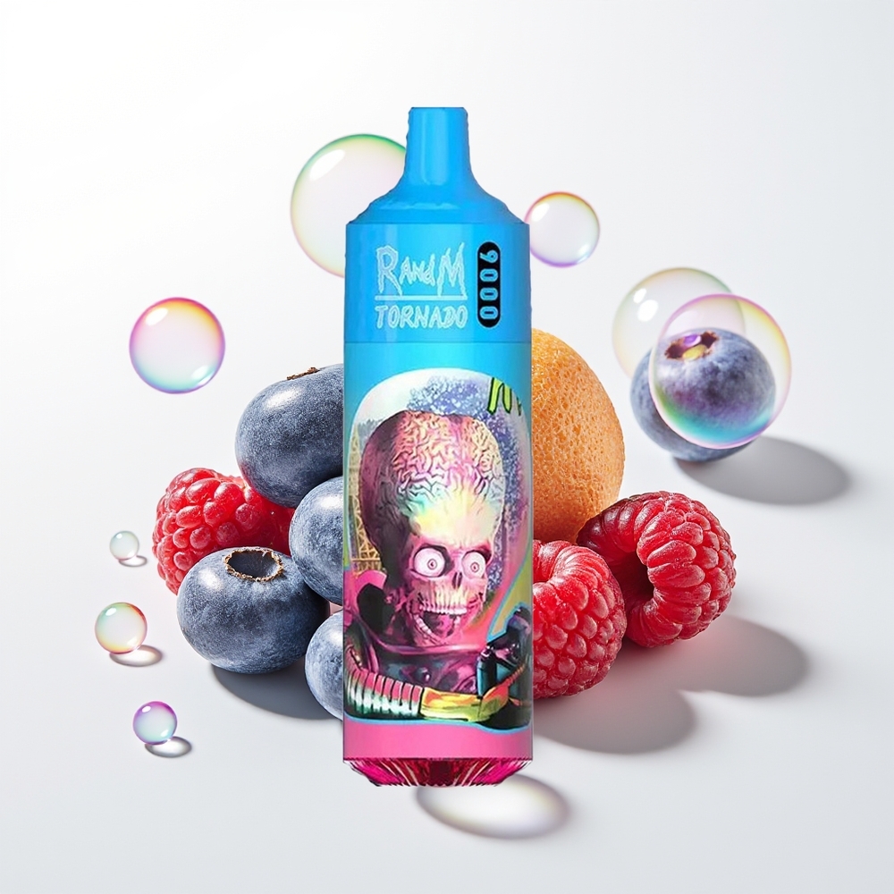 RandM Fumot Tornado 9000 Blueberry Sour Raspberry Mesh RGB