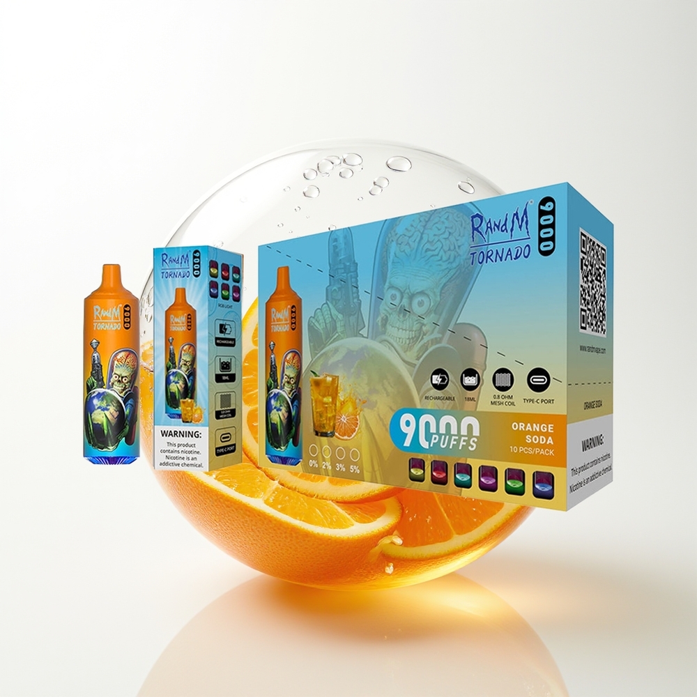 RandM Fumot Tornado 9000 Orange Soda Mesh RGB
