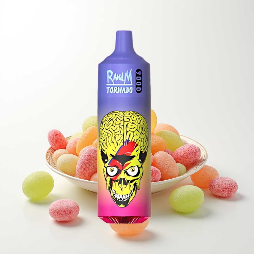 RandM Fumot Tornado 9000 Skittles Mesh Rainbow Vape