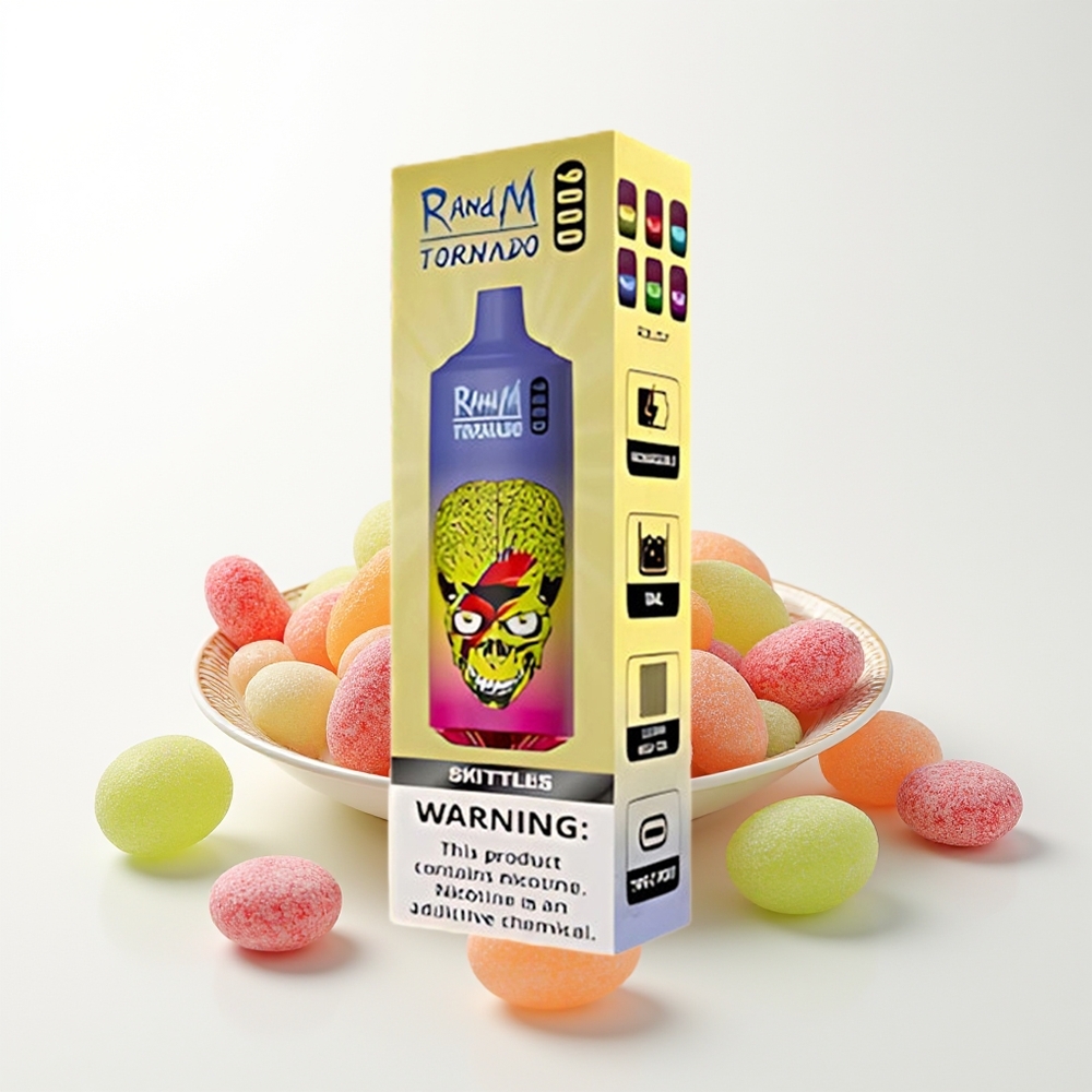 RandM Fumot Tornado 9000 Skittles Mesh Rainbow Vape