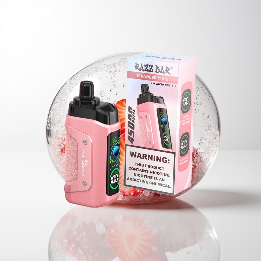 Razz Bar 45000 Strawberry Ice Mesh Coil
