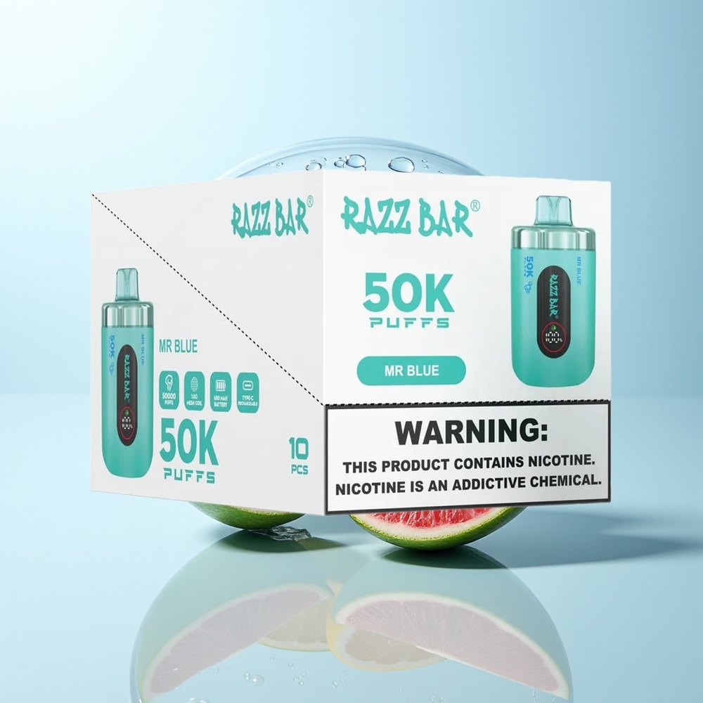 Razz Bar 50K Mr Blue Mesh 2%