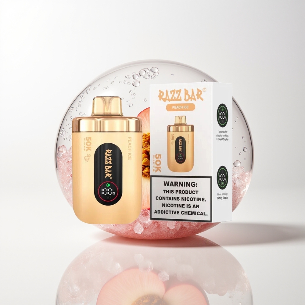 Razz Bar 50K Peach Ice 2% Mesh