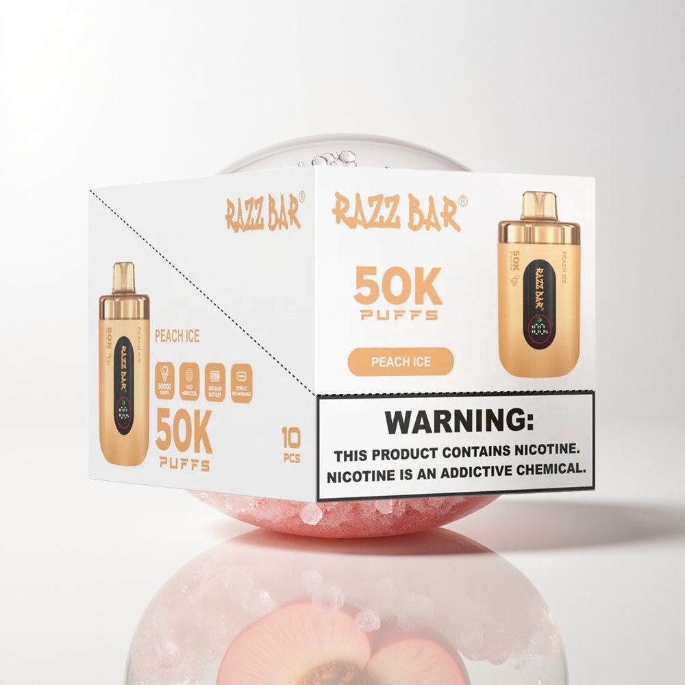 Razz Bar 50K Peach Ice 2% Mesh