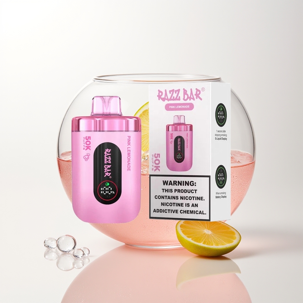 Razz Bar 50K Pink Lemonade Mesh Rechargeable