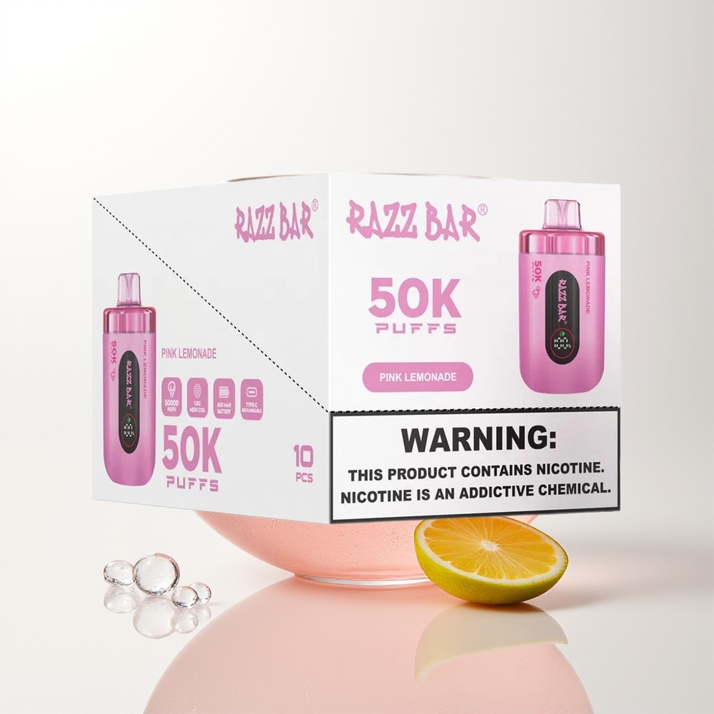 Razz Bar 50K Pink Lemonade Mesh Rechargeable