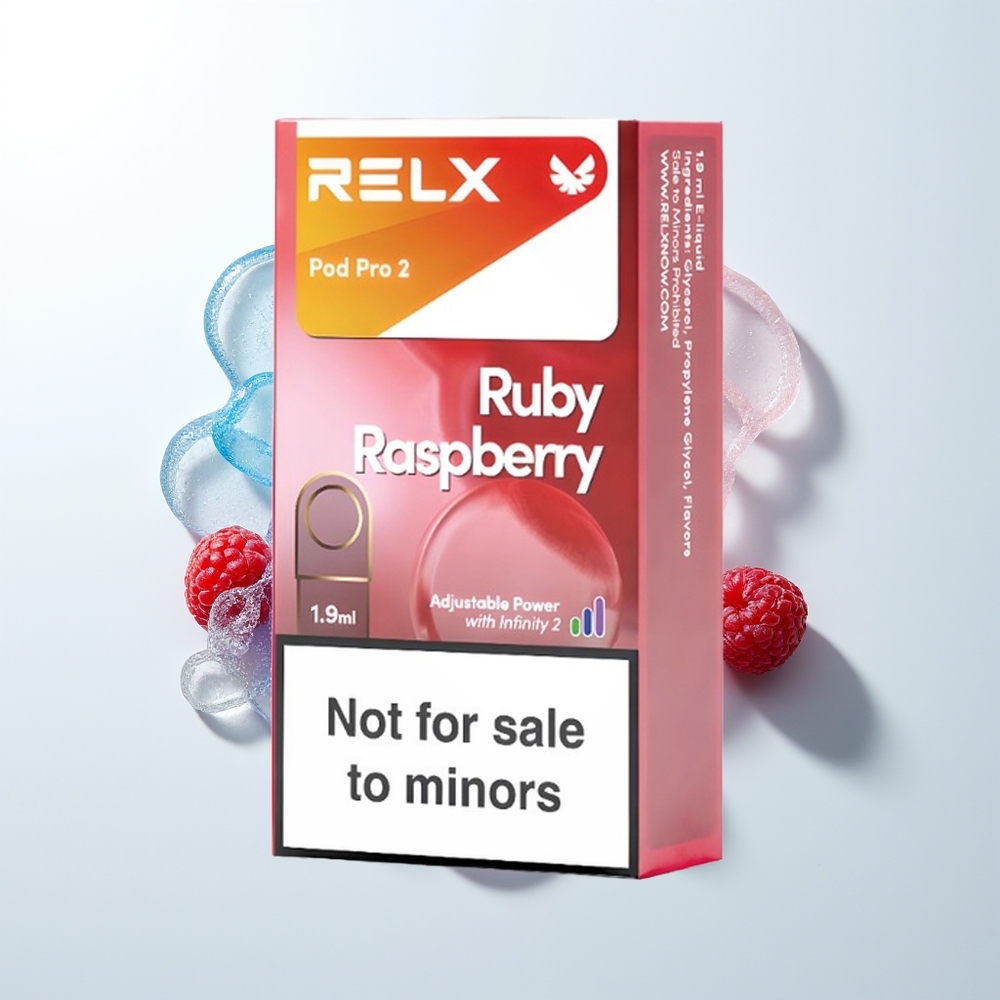 Relx Pod Pro 2 Vape Device Blue Raspberry Voltage Pro