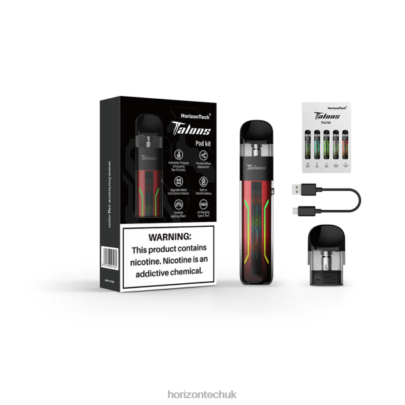 HorizonTech Talons Starter Kit - Horizon Tech Vape Tank 80T6X202 Cinnabar Red